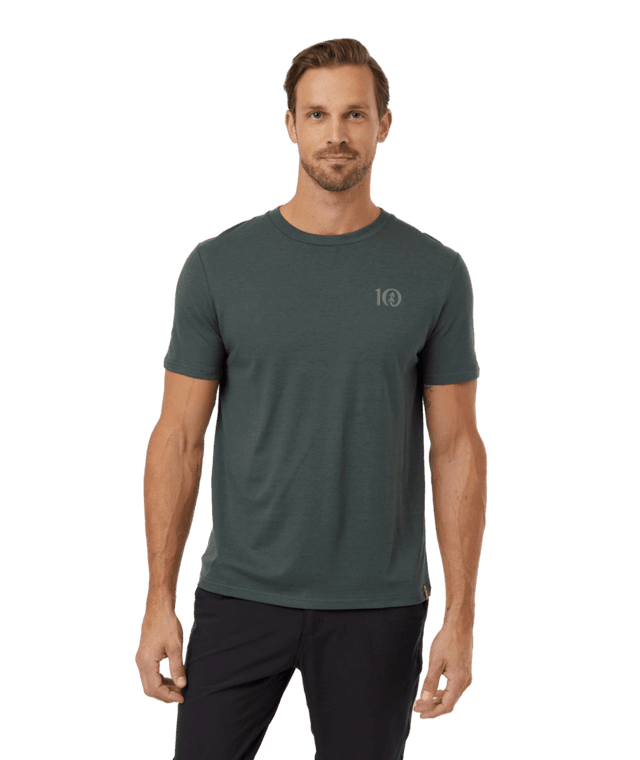 TENTREE TreeBlend Logo T-Shirt Urban Green/Mineral Men's Short Sleeve T-Shirts Tentree 