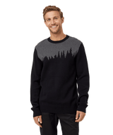 TENTREE Highline Juniper Sweater Meteorite Black/Dark Grey Heather Men's Sweaters Tentree 