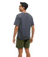 TENTREE Emerald Edge Relaxed T-Shirt Graphite/Bistro Green Men's Short Sleeve T-Shirts Tentree 