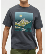 TENTREE Emerald Edge Relaxed T-Shirt Graphite/Bistro Green Men's Short Sleeve T-Shirts Tentree 
