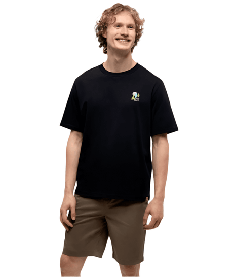 TENTREE Urban Abstract Relaxed T-Shirt Meteorite Black/Gulf Stream Men's Short Sleeve T-Shirts Tentree 