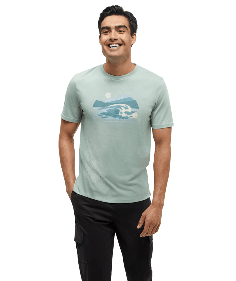 TENTREE Breaker T-Shirt Oasis/Arctic Men's Short Sleeve T-Shirts Tentree 