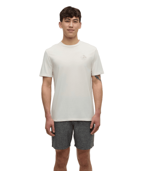 TENTREE Haiti Palm Overlay T-Shirt Undyed/Sand Stone Men's Short Sleeve T-Shirts Tentree 