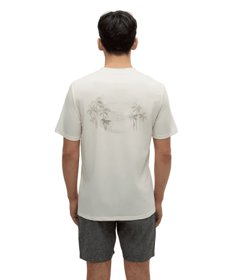 TENTREE Haiti Palm Overlay T-Shirt Undyed/Sand Stone Men's Short Sleeve T-Shirts Tentree 