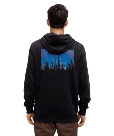 TENTREE Parks Midnight Forest Pullover Hoodie Meteorite Black/Midnight Forest Men's Pullover Hoodies Tentree 
