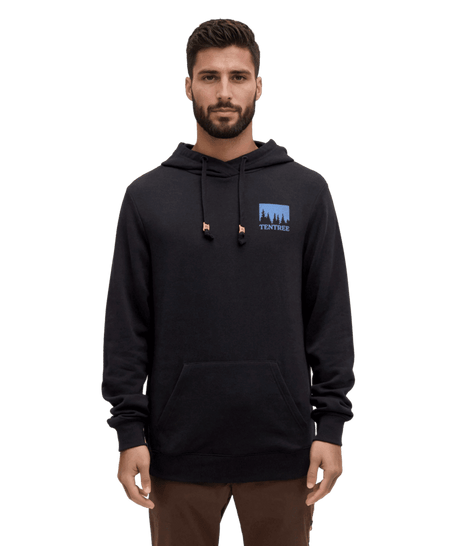 TENTREE Parks Midnight Forest Pullover Hoodie Meteorite Black/Midnight Forest Men's Pullover Hoodies Tentree 