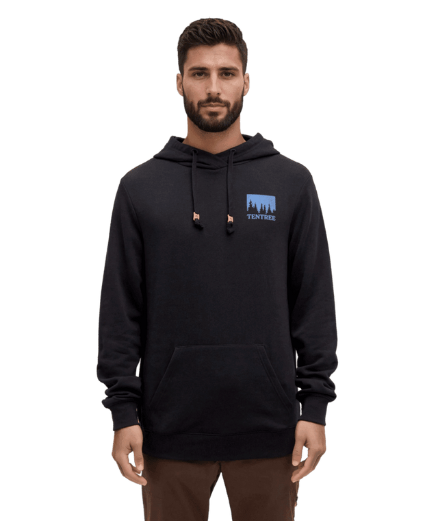 TENTREE Parks Midnight Forest Pullover Hoodie Meteorite Black/Midnight Forest Men's Pullover Hoodies Tentree 
