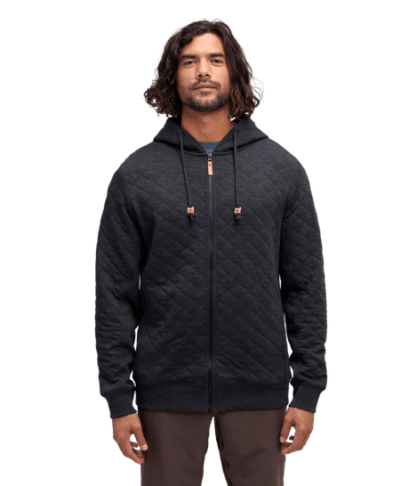 TENTREE Evans Full Zip Hoodie Meteorite Black Heather Men's Zip Hoodies Tentree 