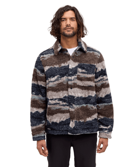 TENTREE Otto Reversible Jacket Midnight Blue/Reflective Peaks Men's Street Jackets Tentree 