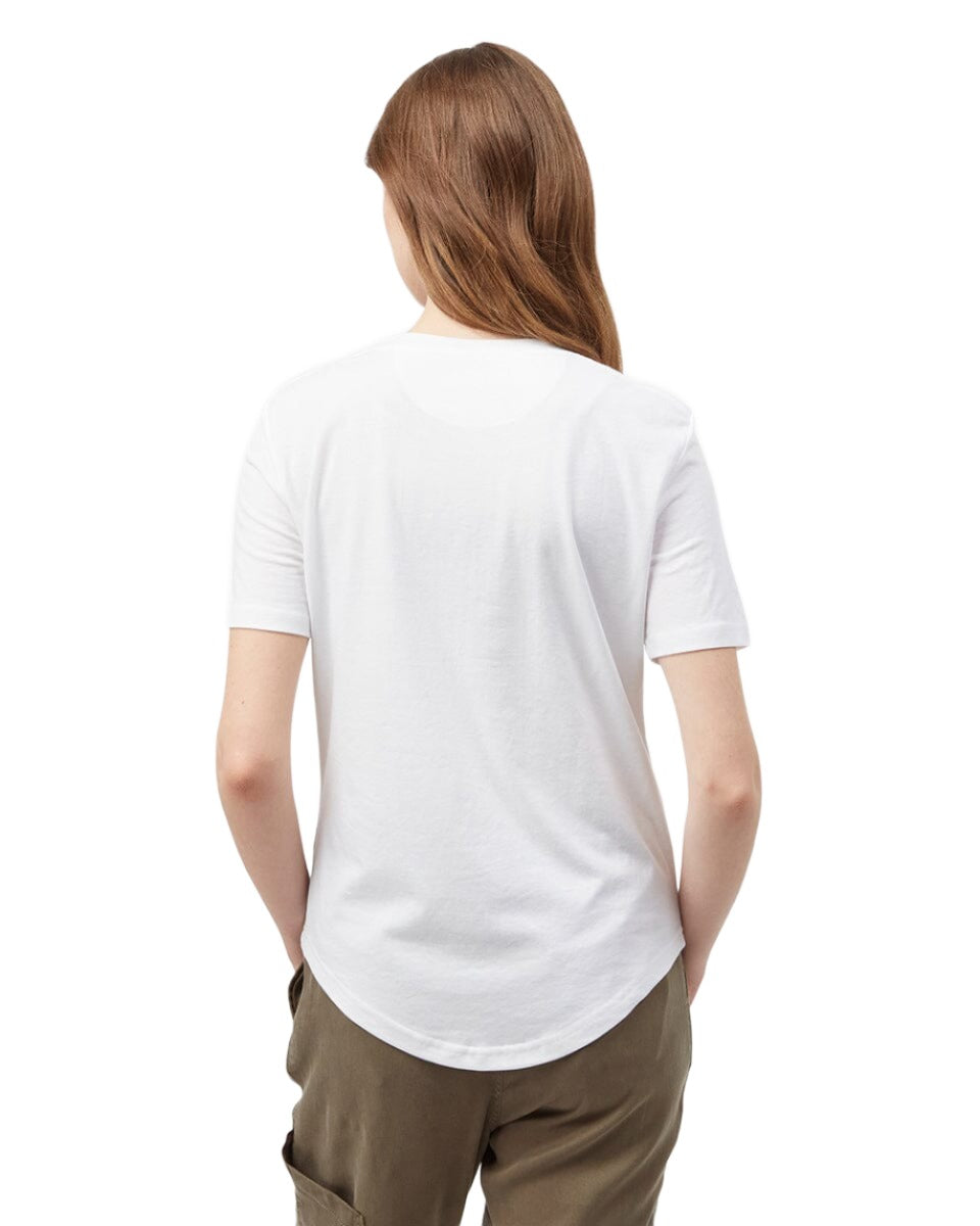TENTREE Women's Treeblend V-Neck T-Shirt White Women's T-Shirts Tentree 