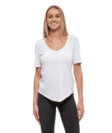 TENTREE Women's Brackley T-Shirt White Women's Short Sleeve T-Shirts Tentree 
