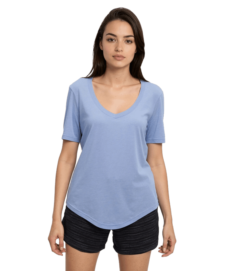 TENTREE Women's Brackley T-Shirt Lakeside Blue Heather Women's Short Sleeve T-Shirts Tentree 
