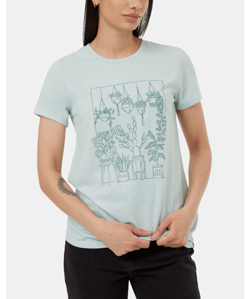 TENTREE Women's Plant Club T-Shirt Surf Spray Heather/Mountain Mist Women's T-Shirts Tentree 