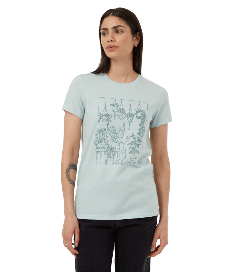 TENTREE Women's Plant Club T-Shirt Surf Spray Heather/Mountain Mist Women's T-Shirts Tentree 