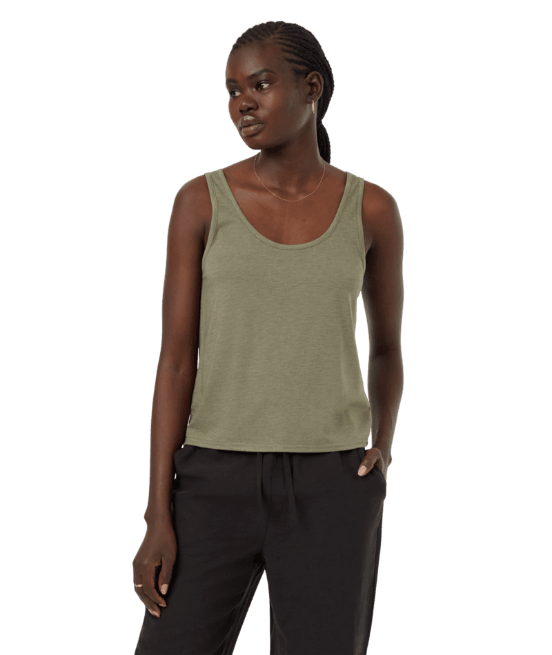 Dark green tank top womens hot sale