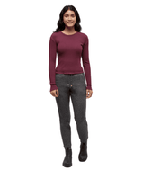 TENTREE Women's Newell Long Sleeve Deep Burgundy Women's Long Sleeve T-Shirts Tentree 