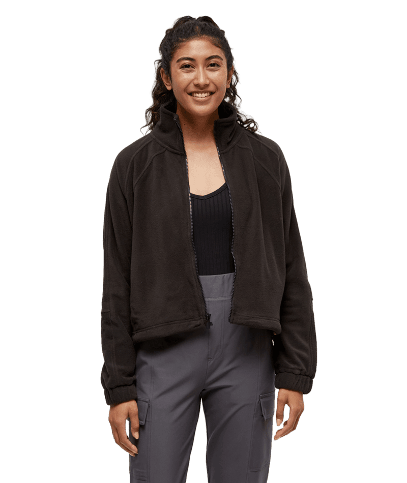 TENTREE Women's Palisade Full Zip Meteorite Black Women's Sweaters Tentree 