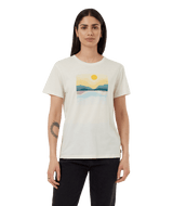 TENTREE Women's Artist Series Oasis T-Shirt Undyed/Blue Glow Women's T-Shirts Tentree 