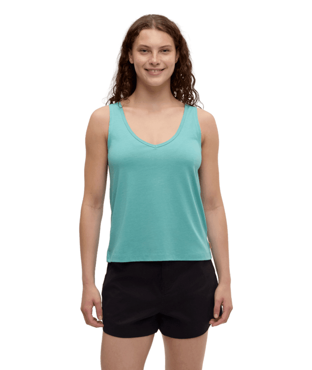 TENTREE Women's Kinney Tank Turquoise Sky Heather Women's Tank Tops and Halter Tops Tentree 