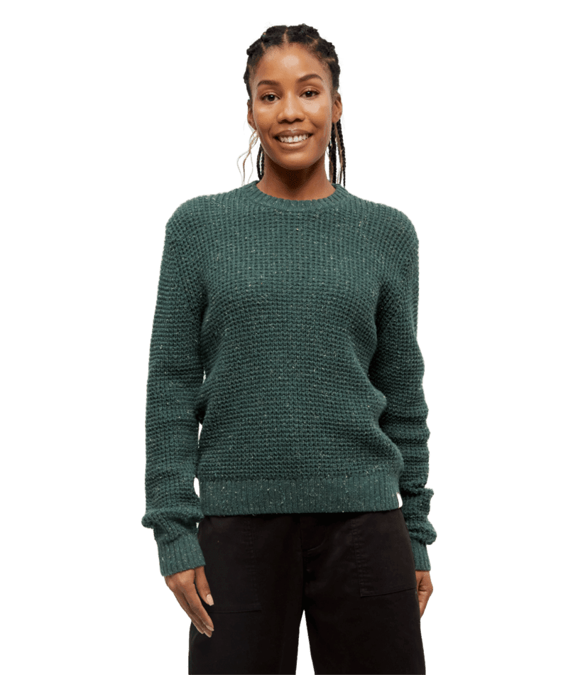 TENTREE Women's Morrell Sweater Forest Pine Nep Women's Sweaters Tentree 