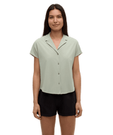 TENTREE Women's Harding Button Up Shirt Light Moss Women's Blouses Tentree 