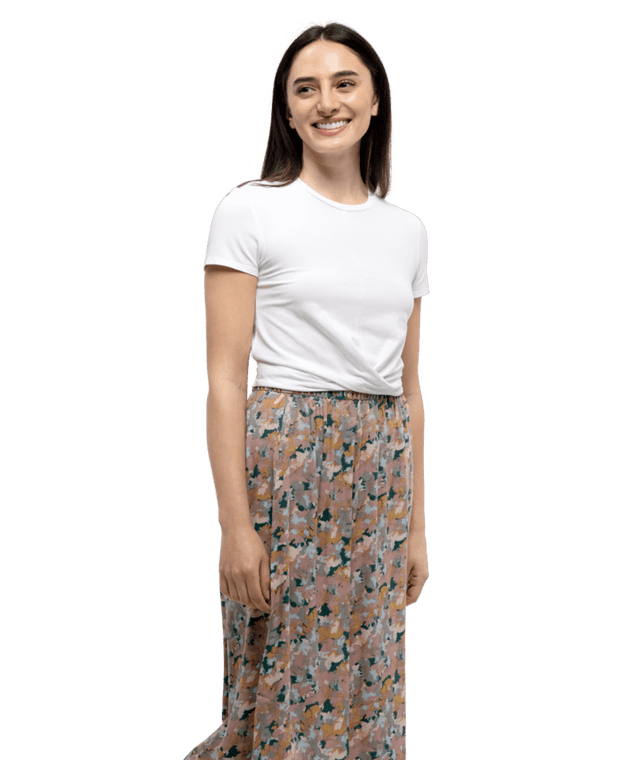 TENTREE Women's Lawson T-Shirt White Women's Short Sleeve T-Shirts Tentree 