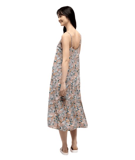 TENTREE Women's EcoWoven Crepe Hopewell Dress Vintage Mauve/Abstract Women's Dresses Tentree 