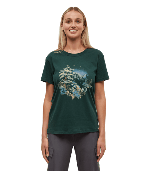 TENTREE Women's Regenerative Forest Sprawl T-Shirt Forest Pine/Granite Green Women's Short Sleeve T-Shirts Tentree 