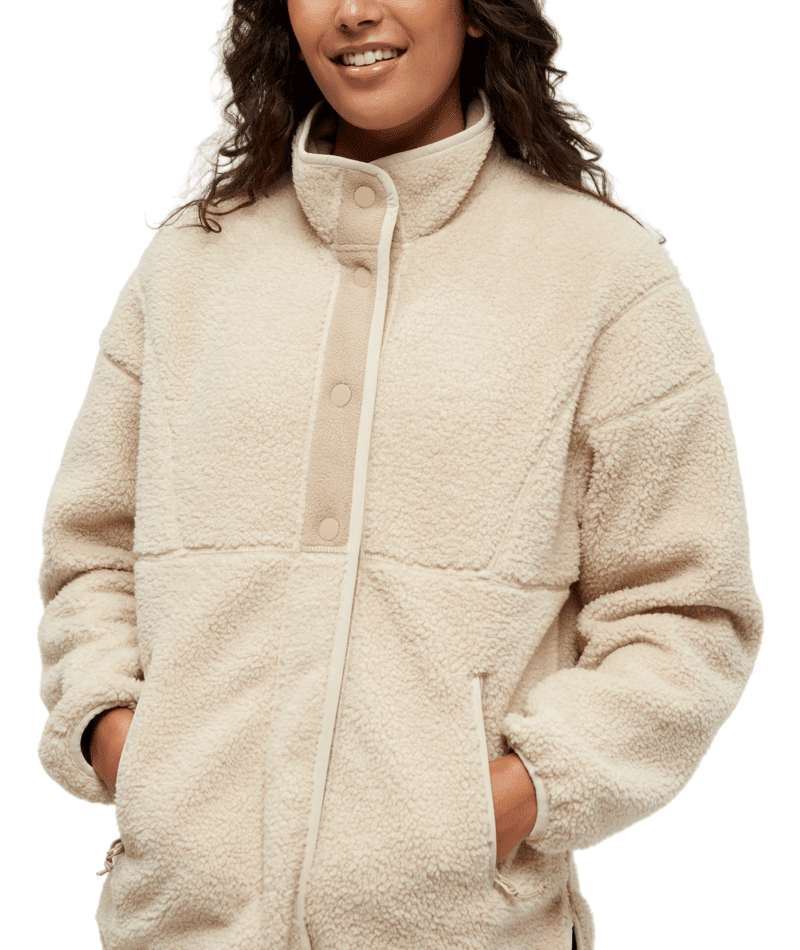 TENTREE Women's Kincaid Full Snap Warm Oak/Birchwood Women's Sweaters Tentree 