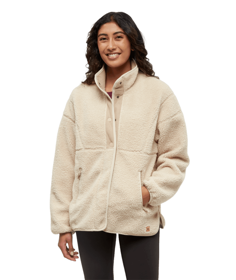 TENTREE Women's Kincaid Full Snap Warm Oak/Birchwood Women's Sweaters Tentree 