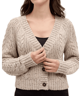TENTREE Women's Stillwater Fleck Cardigan Pale Oak Heather Fleck Women's Sweaters Tentree 