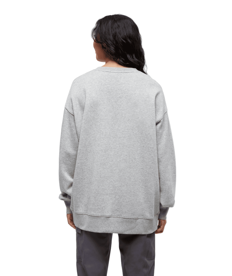 TENTREE Women's Alpine Oversized Crew Harbour Grey Heather/Glacier Grey Women's Crewnecks Tentree 