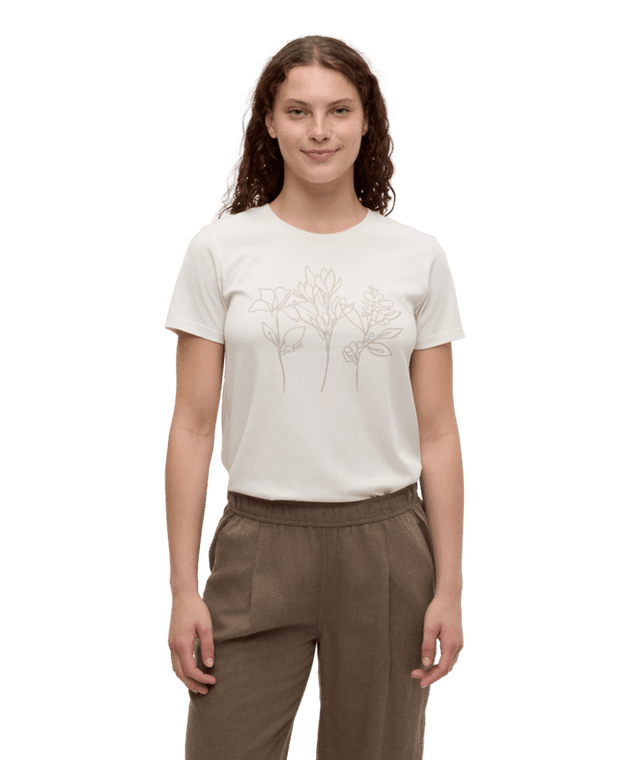 TENTREE Women's Summer Floral T-Shirt Undyed/Creek Stone Women's Short Sleeve T-Shirts Tentree 
