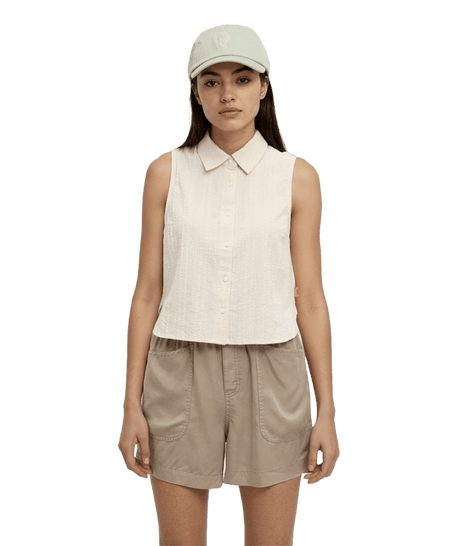 TENTREE Women's Robins Shirt White Oak Women's Blouses Tentree 
