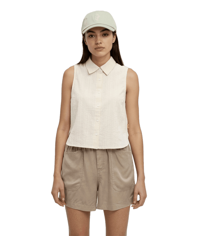 TENTREE Women's Robins Shirt White Oak Women's Blouses Tentree 