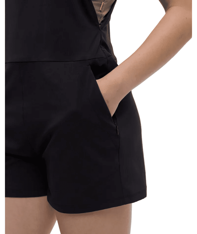 TENTREE Women's Grove Romper Meteorite Black Women's Rompers & Jumpsuits Tentree 