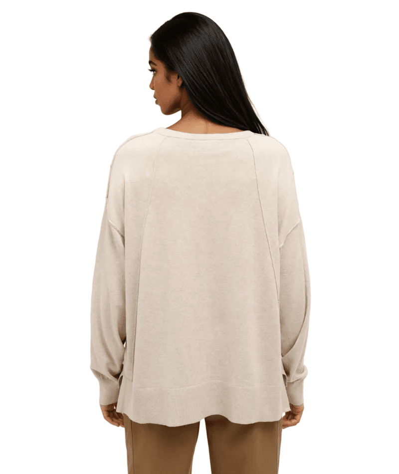 TENTREE Women's Holly Sweater Pale Oak Heather Women's Sweaters Tentree 