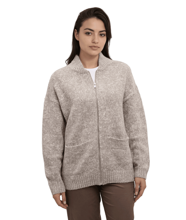 TENTREE Women's Garibaldi Cardigan Ashwood Heather Women's Sweaters Tentree 