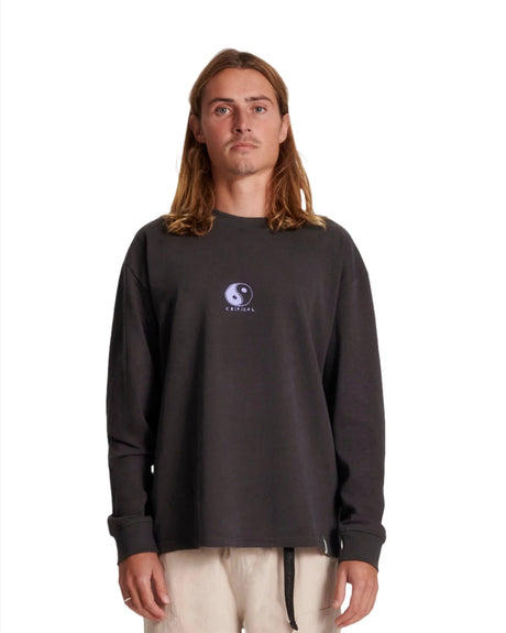 CRITICAL SLIDE The Rivers Long Sleeve T-Shirt Phantom Men's Long Sleeve T-Shirts The Critical Slide Society 