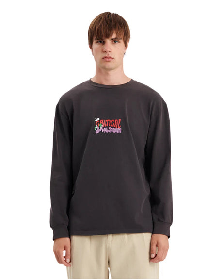 CRITICAL SLIDE Etiquette Long Sleeve T-Shirt Phantom Men's Long Sleeve T-Shirts The Critical Slide Society 