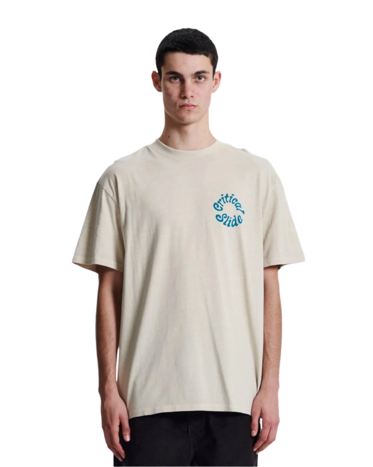 CRITICAL SLIDE Short Supply T-Shirt Bone Men's Short Sleeve T-Shirts The Critical Slide Society 