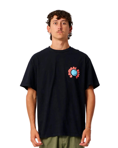 CRITICAL SLIDE Resin Drop T-Shirt Vintage Black Men's Short Sleeve T-Shirts The Critical Slide Society 