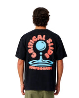 CRITICAL SLIDE Resin Drop T-Shirt Vintage Black Men's Short Sleeve T-Shirts The Critical Slide Society 