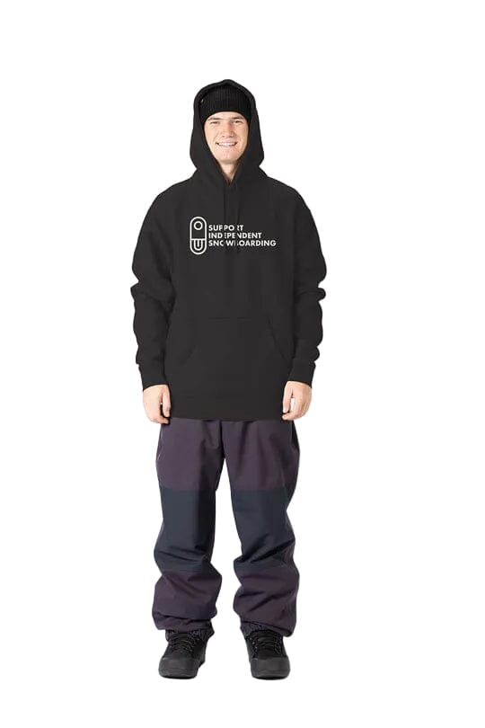 AIRBLASTER Team Pullover Hoodie Black Men's Pullover Hoodies Airblaster 
