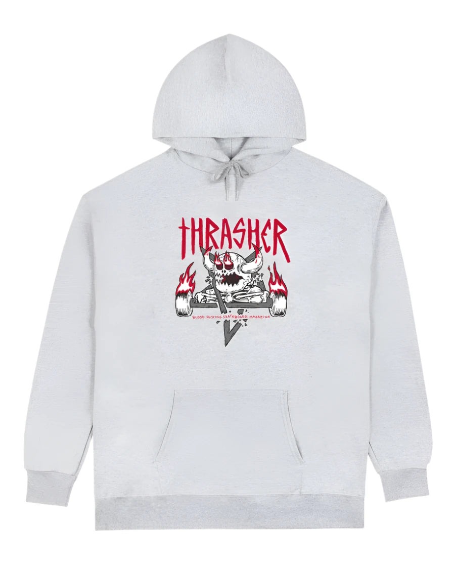 Grey thrasher hoodie women's on sale