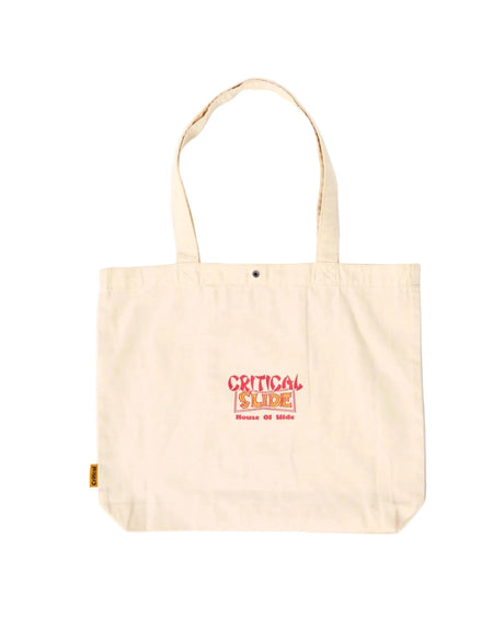 CRITICAL SLIDE Matchbox Tote Bag Ecru Tote Bags The Critical Slide Society 