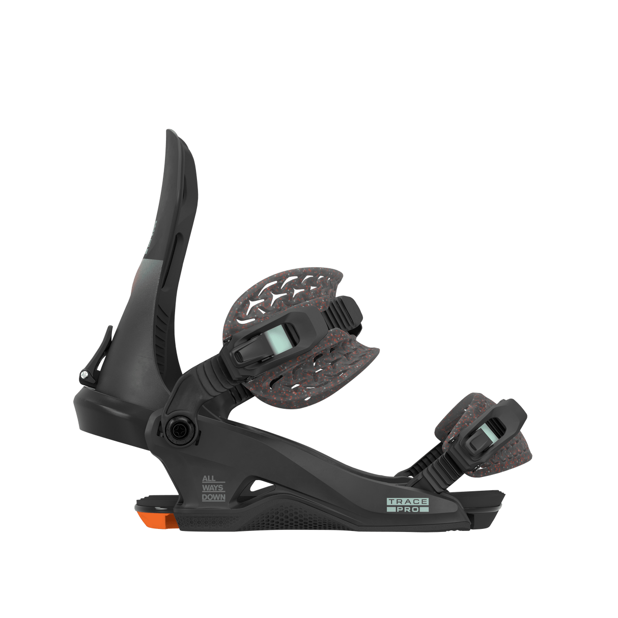 ROME Trace HeelWrap Pro Snowboard Bindings Black/Slate 2026 Men's Snowboard Bindings Rome 