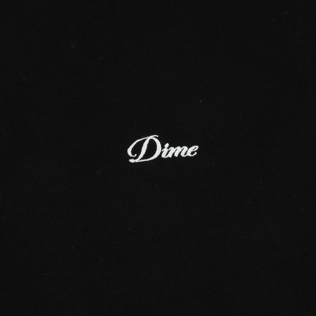 DIME Cursive Small Logo T-Shirt Black Men's Short Sleeve T-Shirts Dime MTL 