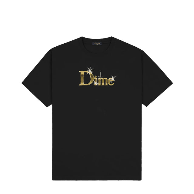 DIME Classic Shiny T-Shirt Black Men's Short Sleeve T-Shirts Dime MTL 