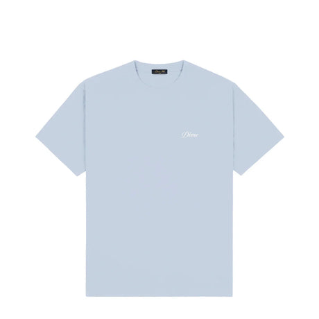 DIME Cursive Small Logo T-Shirt Blue Fog Men's Short Sleeve T-Shirts Dime MTL 